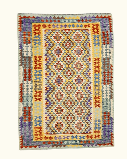 Kelim tapijt Afghan perzisch 299x212 wollen vloerkleed