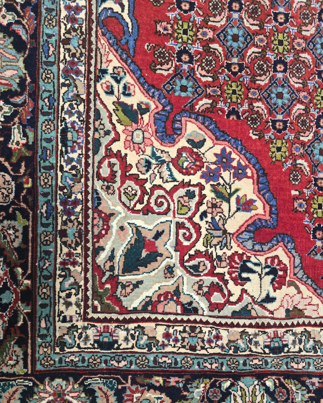 Groot Perzisch tapijt Bidjar 350x230 wollen vloerkleed handgeknoopt Iran