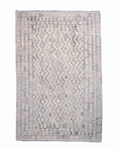 Afgaans Tribal Kelim flatweave 300x200 wollen vloerkleed