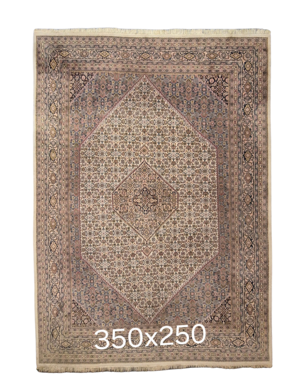 Groot Perzisch tapijt Bidjar 350x250 wollen vloerkleed handgeknoopt