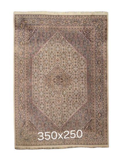 Groot Perzisch tapijt Bidjar 350x250 wollen vloerkleed handgeknoopt