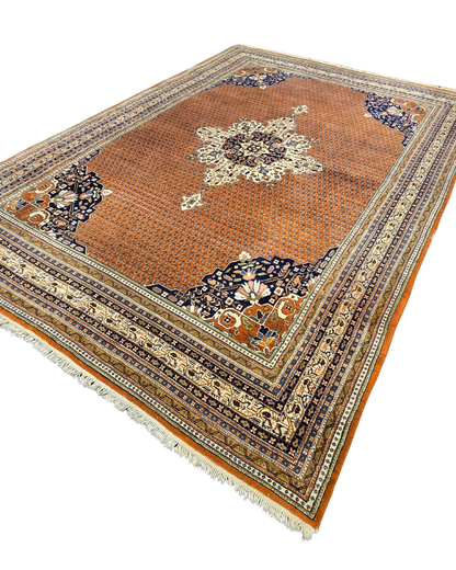 Groot Perzisch tapijt Sarough Mir 350x250 wollen vloerkleed handgeknoopt
