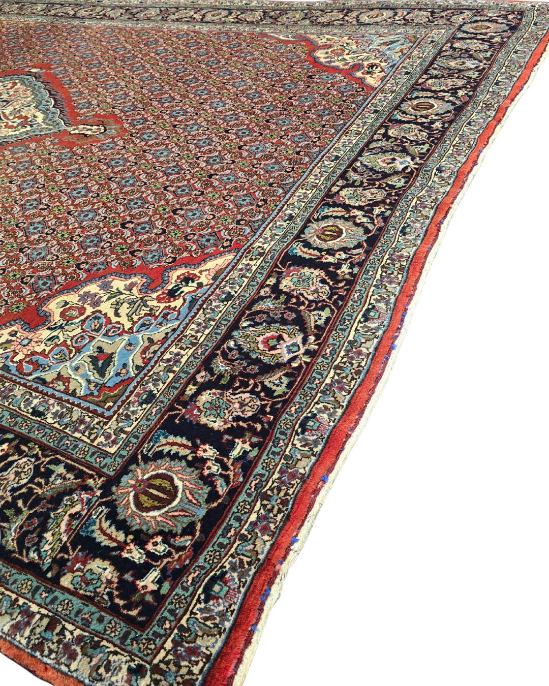 Groot Perzisch tapijt Bidjar 350x230 wollen vloerkleed handgeknoopt Iran