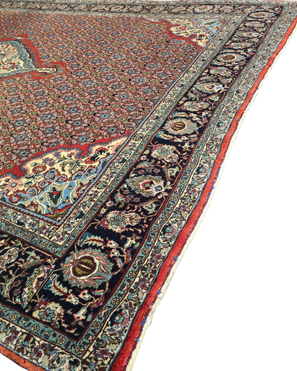 Groot Perzisch tapijt Bidjar 350x230 wollen vloerkleed handgeknoopt Iran