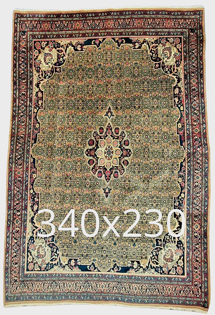 Perzisch tapijt Bidjar 340x230 wollen vloerkleed iran