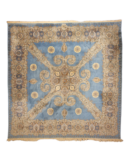 Groot Perzisch tapijt Kashmar 350x350 wollen vloerkleed iran handgeknoopt