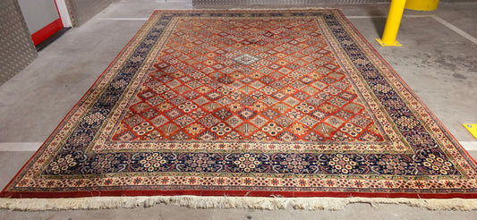 Groot perzisch tapijt djosheghan 411x308 wollen vloerkleed handgeknoopt iran