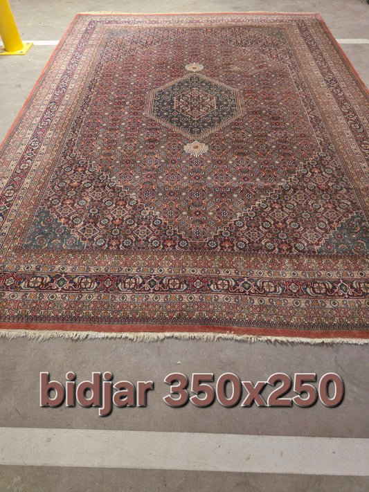 Groot perzisch tapijt bidjar 350x250 vloerkleed handgeknoopt