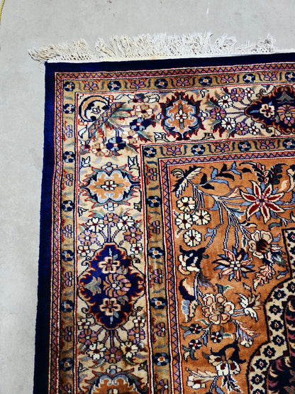 Groot Perzisch tapijt Isphahan 350x250 zijde wol vloerkleed