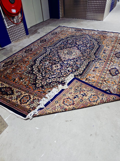 Groot Perzisch tapijt Isphahan 350x250 zijde wol vloerkleed