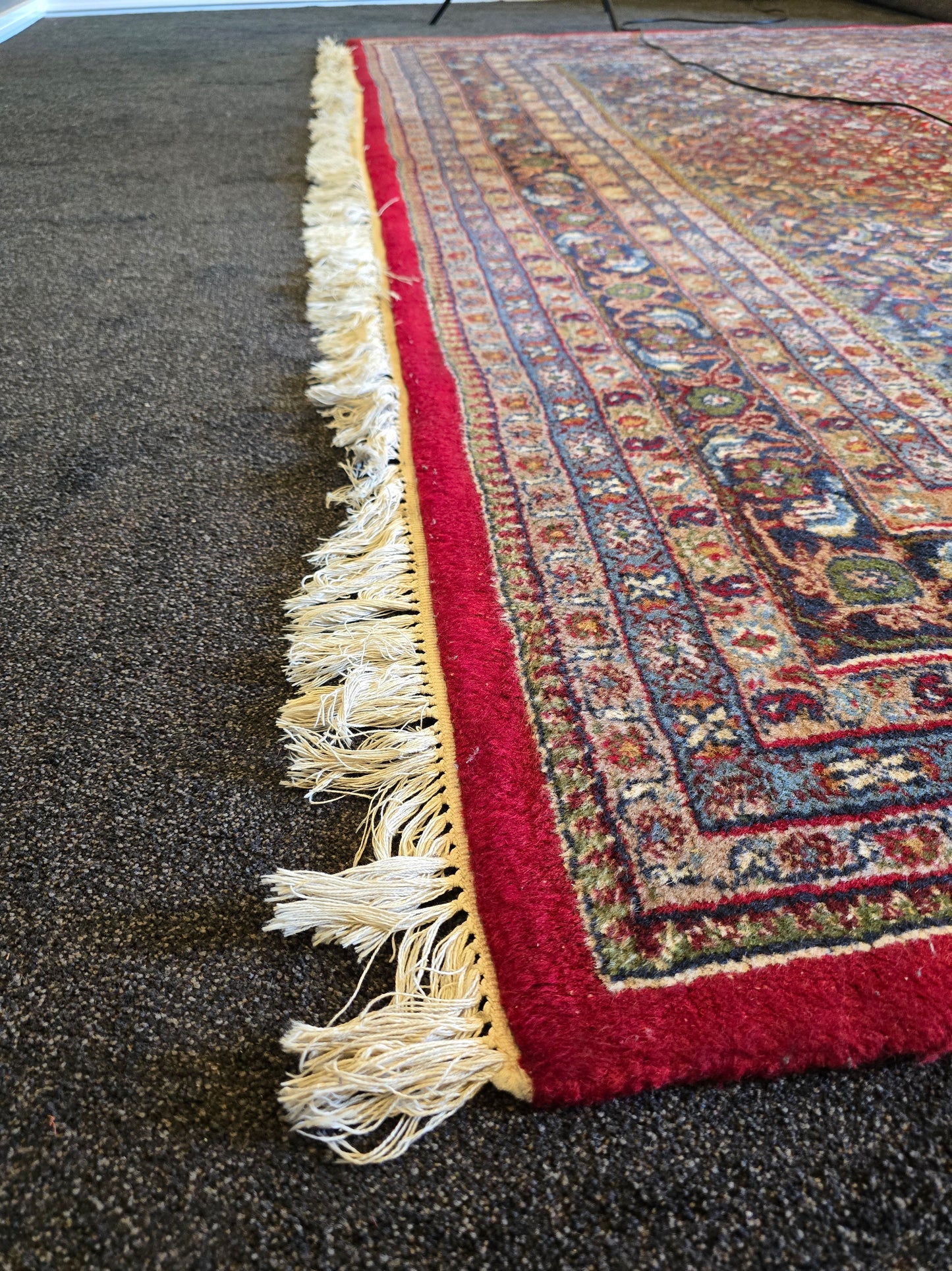 groot perzisch tapijt Bidjar 350x250 handgeknoopt wollen vloerkleed