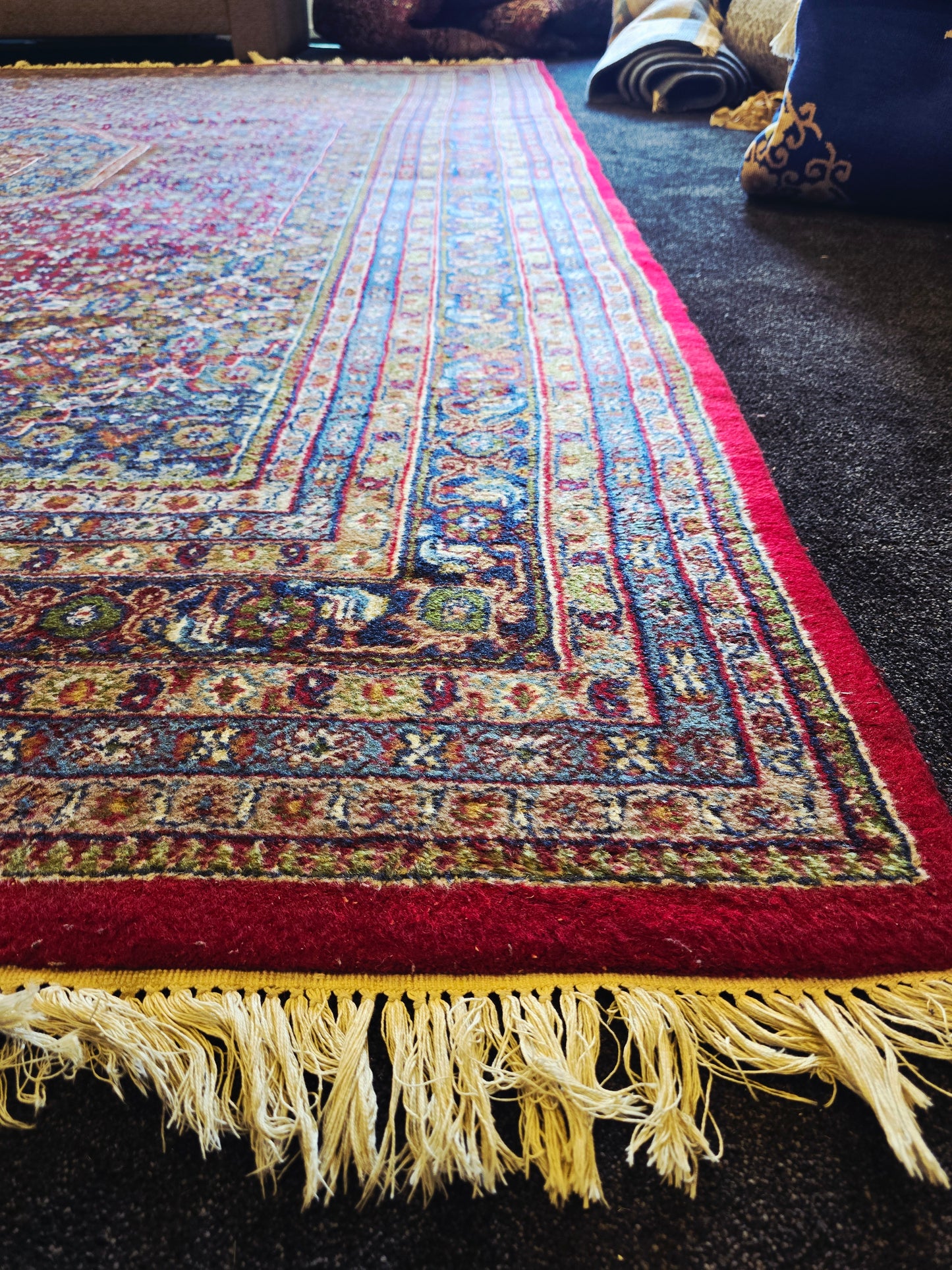 groot perzisch tapijt Bidjar 350x250 handgeknoopt wollen vloerkleed