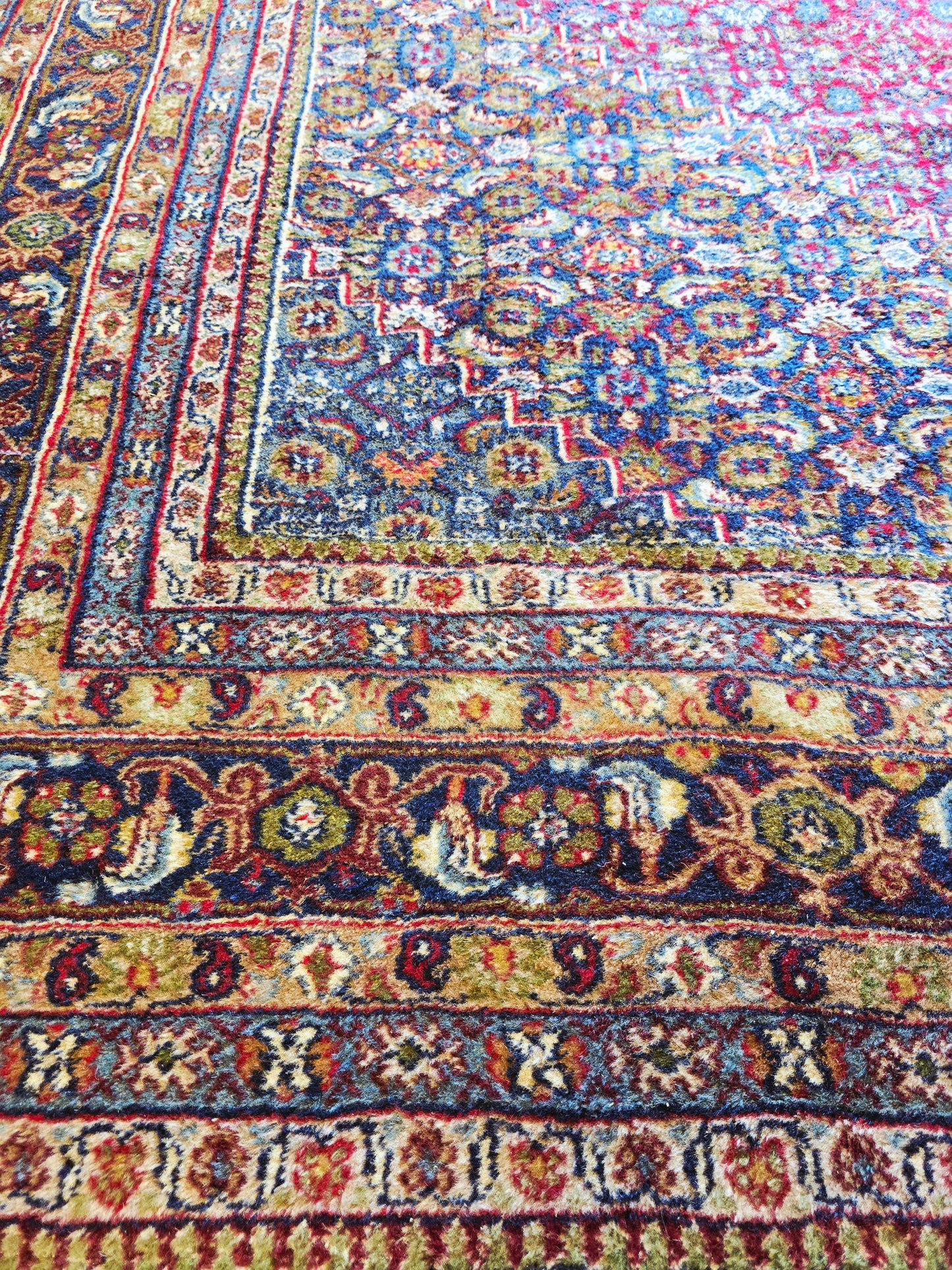 groot perzisch tapijt Bidjar 350x250 handgeknoopt wollen vloerkleed