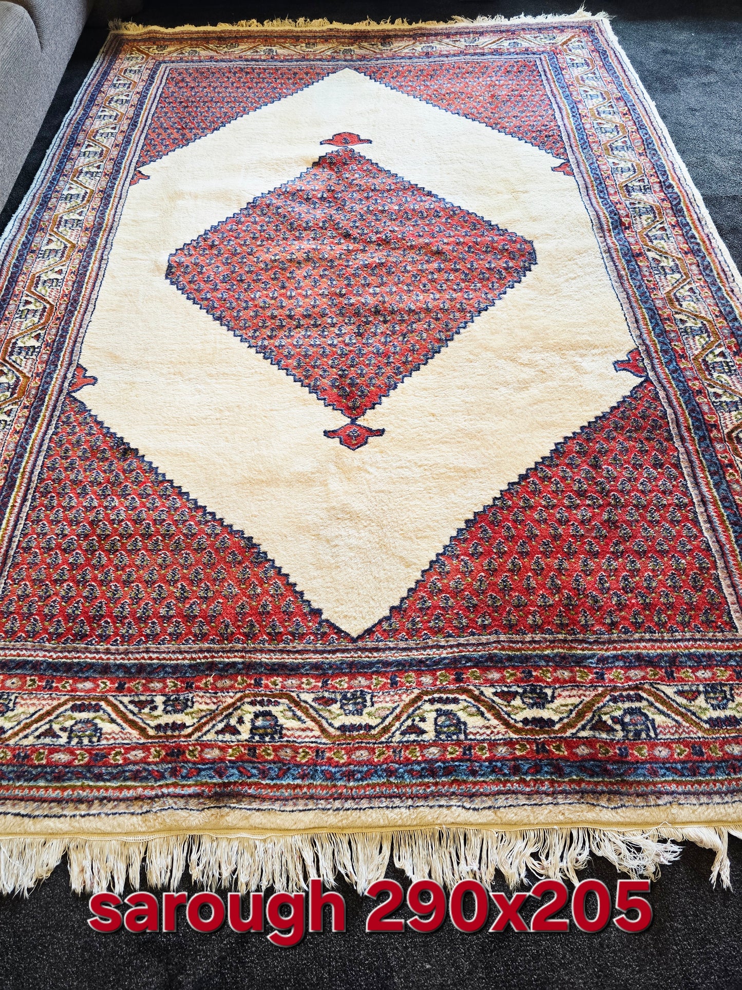 Perzisch Tapijt Sarough mir 290x205 handgeknoopt wollen vloerrkleed Iran