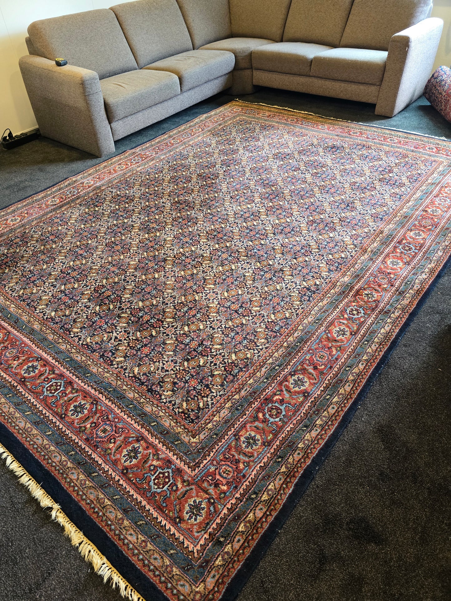 Groot perzisch tapijt Tabriz 350x255 wollen vloerkleed