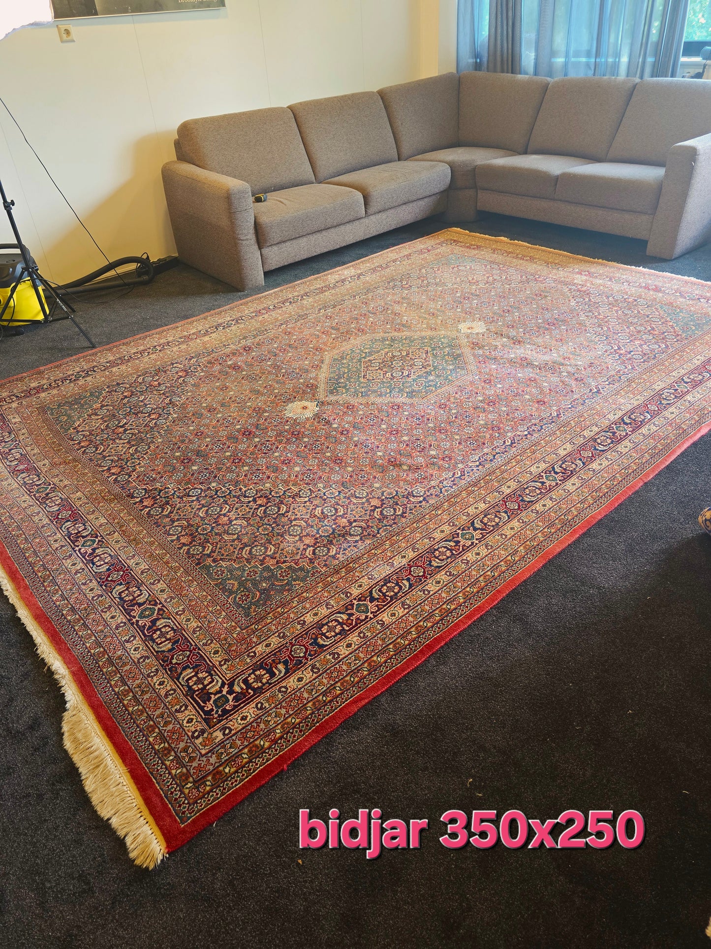 Groot perzisch tapijt bidjar 350x250 vloerkleed handgeknoopt