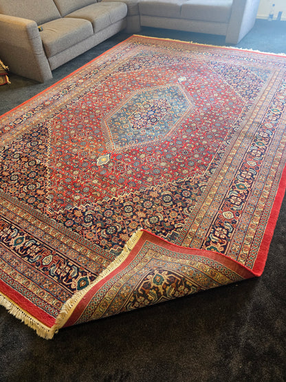 Groot perzisch tapijt bidjar vloerkleed 350x250 handgeknoopt