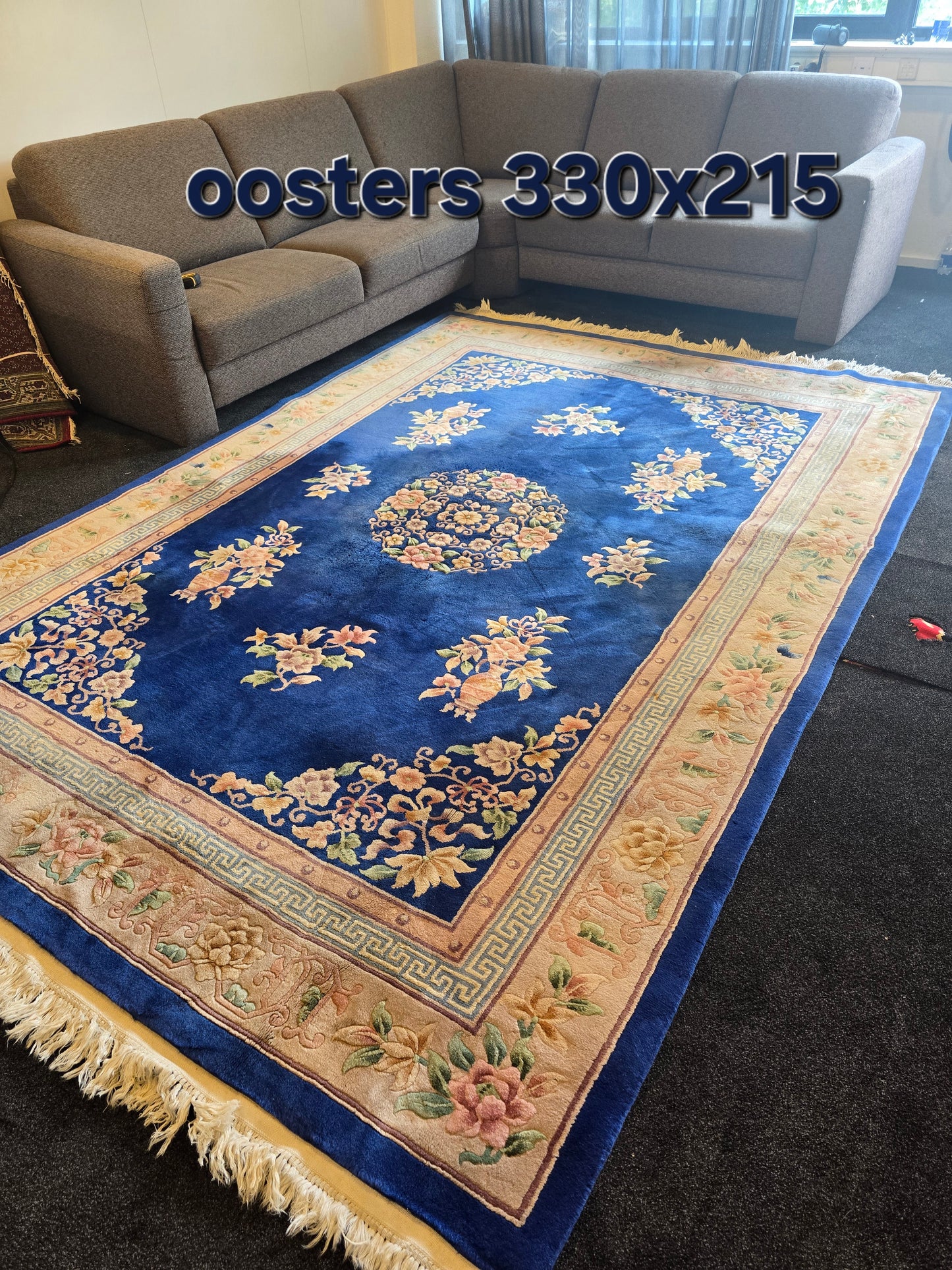 groot Oosters / Perzisch  tapijt china Abusson 330x215 handgeknoopt wollen vloerkleed