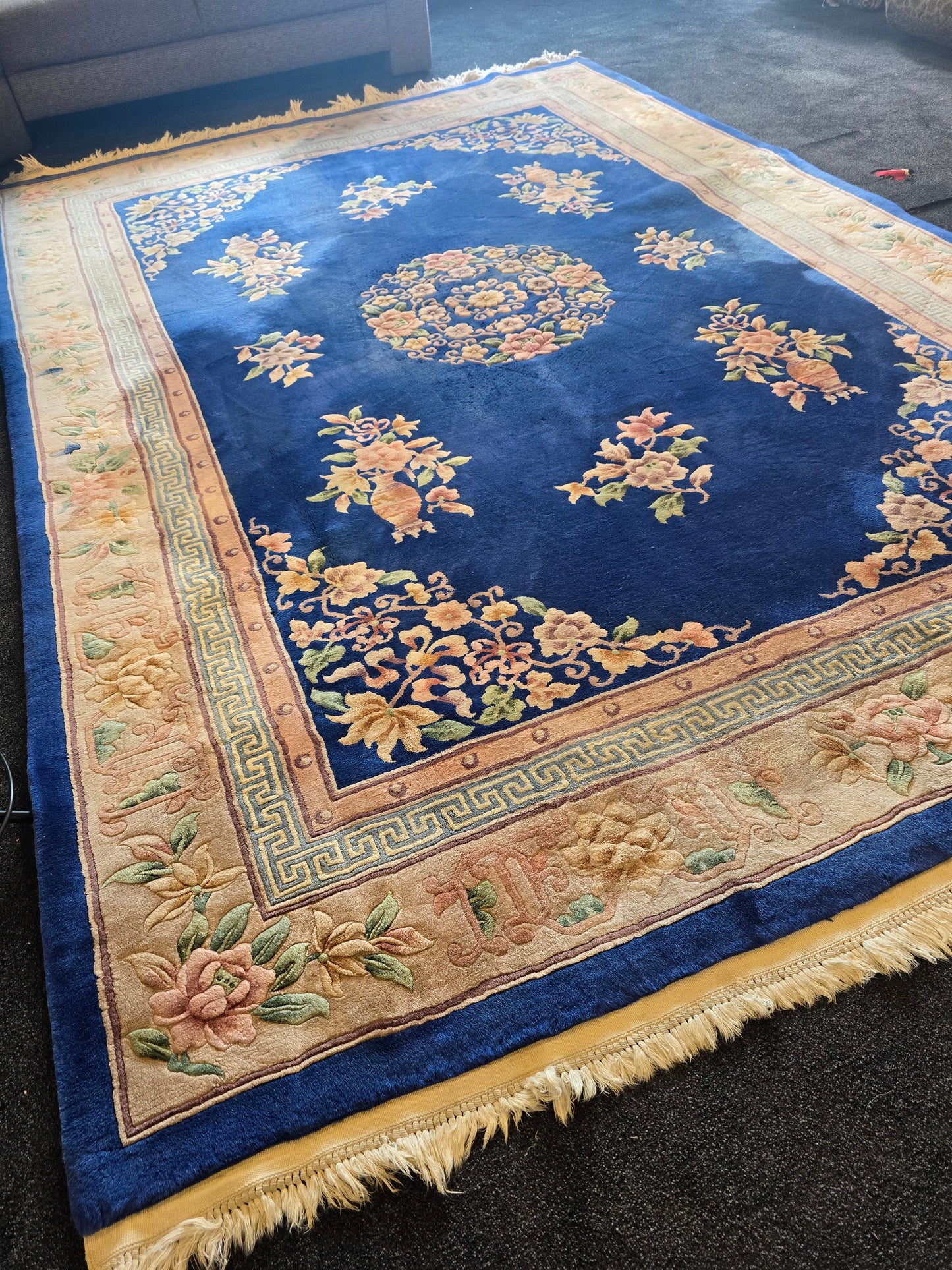 groot Oosters / Perzisch  tapijt china Abusson 330x215 handgeknoopt wollen vloerkleed