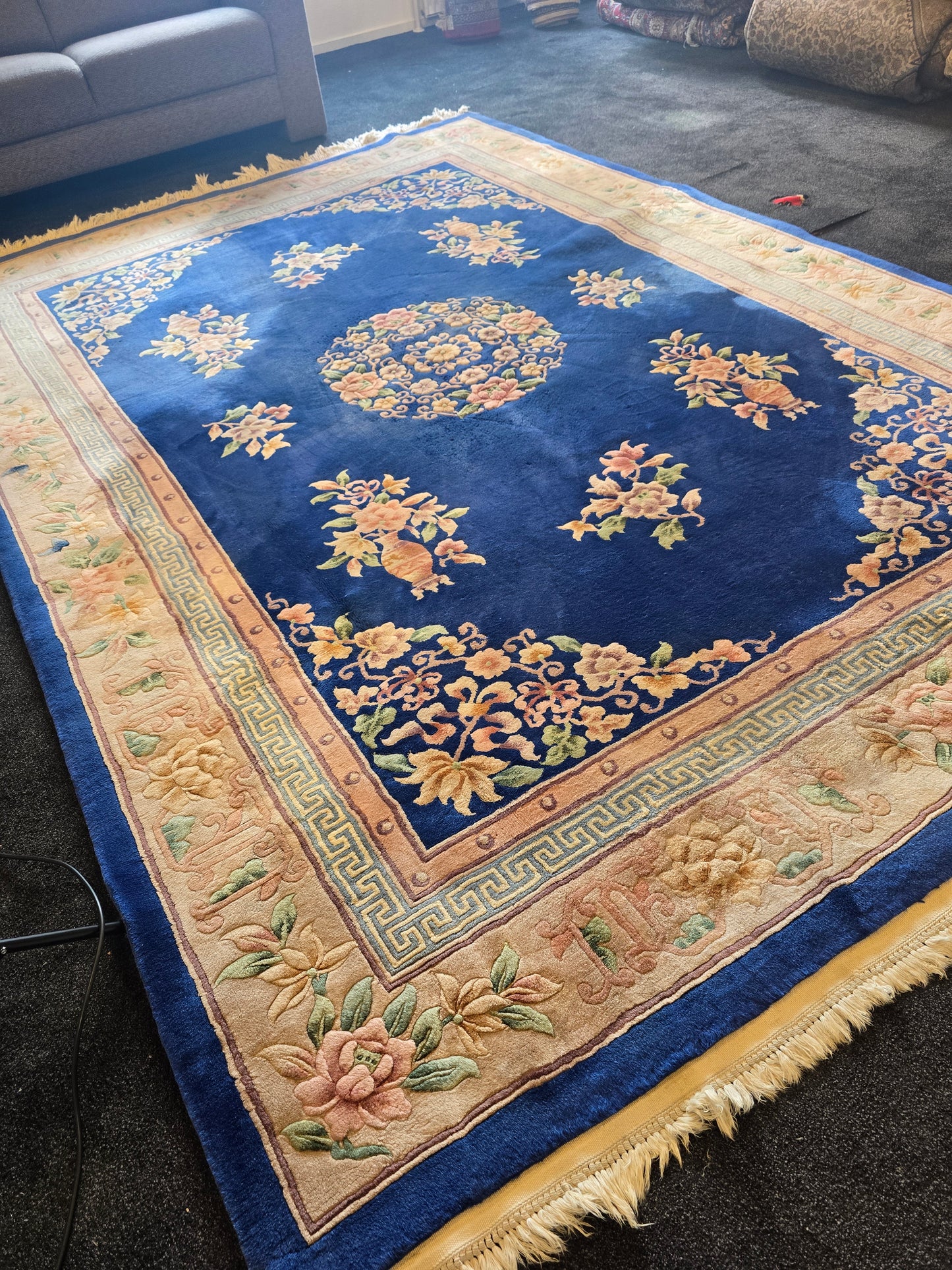 groot Oosters / Perzisch  tapijt china Abusson 330x215 handgeknoopt wollen vloerkleed