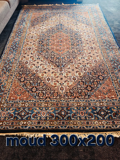 Perzisch tapijt Moud 300x200 wollen vloerkleed handgeknoopt