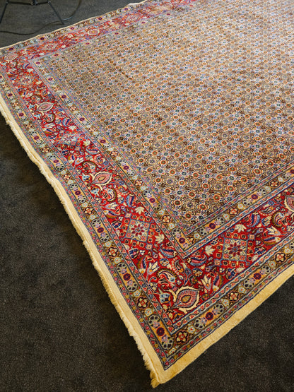 Groot Perzisch Tapijt Moud 350x250 handgeknoopt wollen vloerkleed