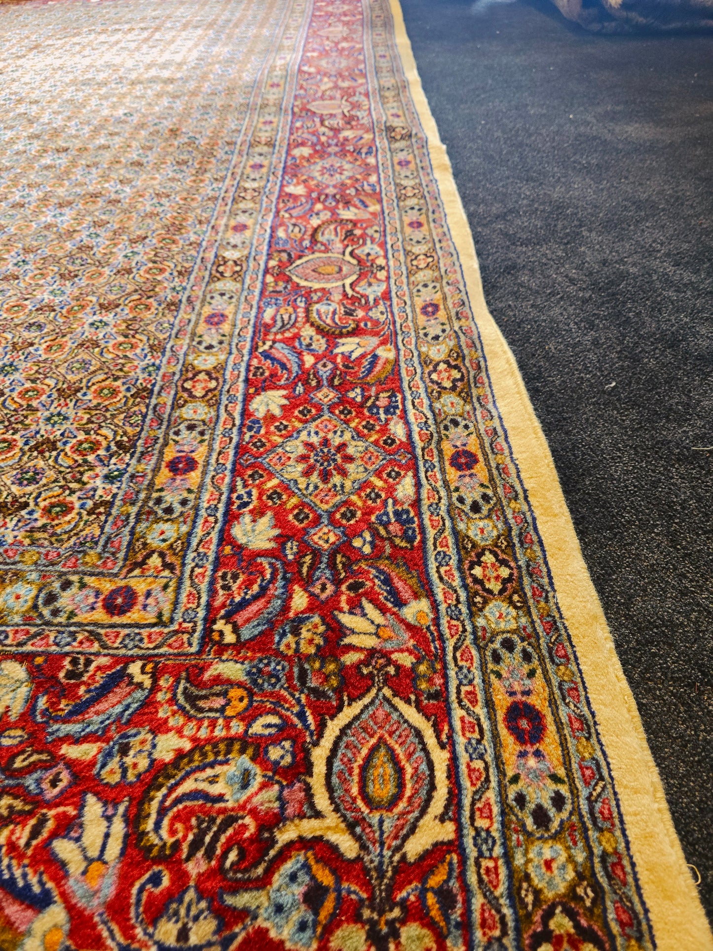 Groot Perzisch Tapijt Moud 350x250 handgeknoopt wollen vloerkleed