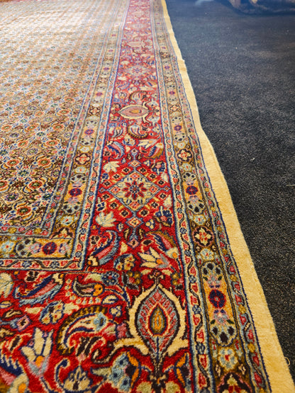 Groot Perzisch Tapijt Moud 350x250 handgeknoopt wollen vloerkleed