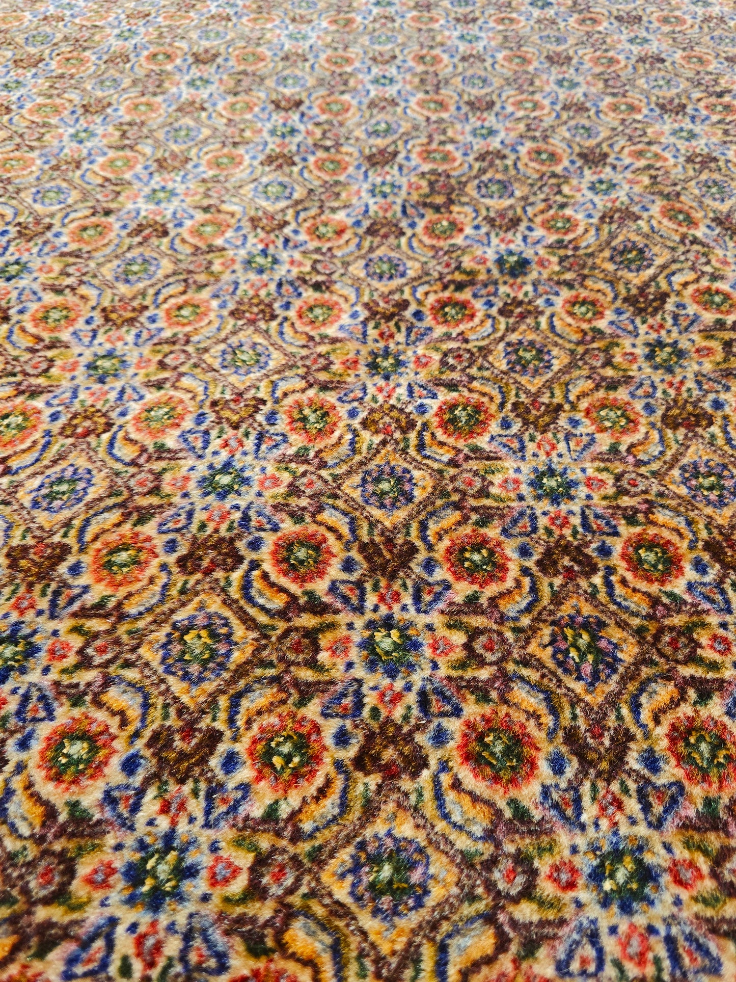 Groot Perzisch Tapijt Moud 350x250 handgeknoopt wollen vloerkleed