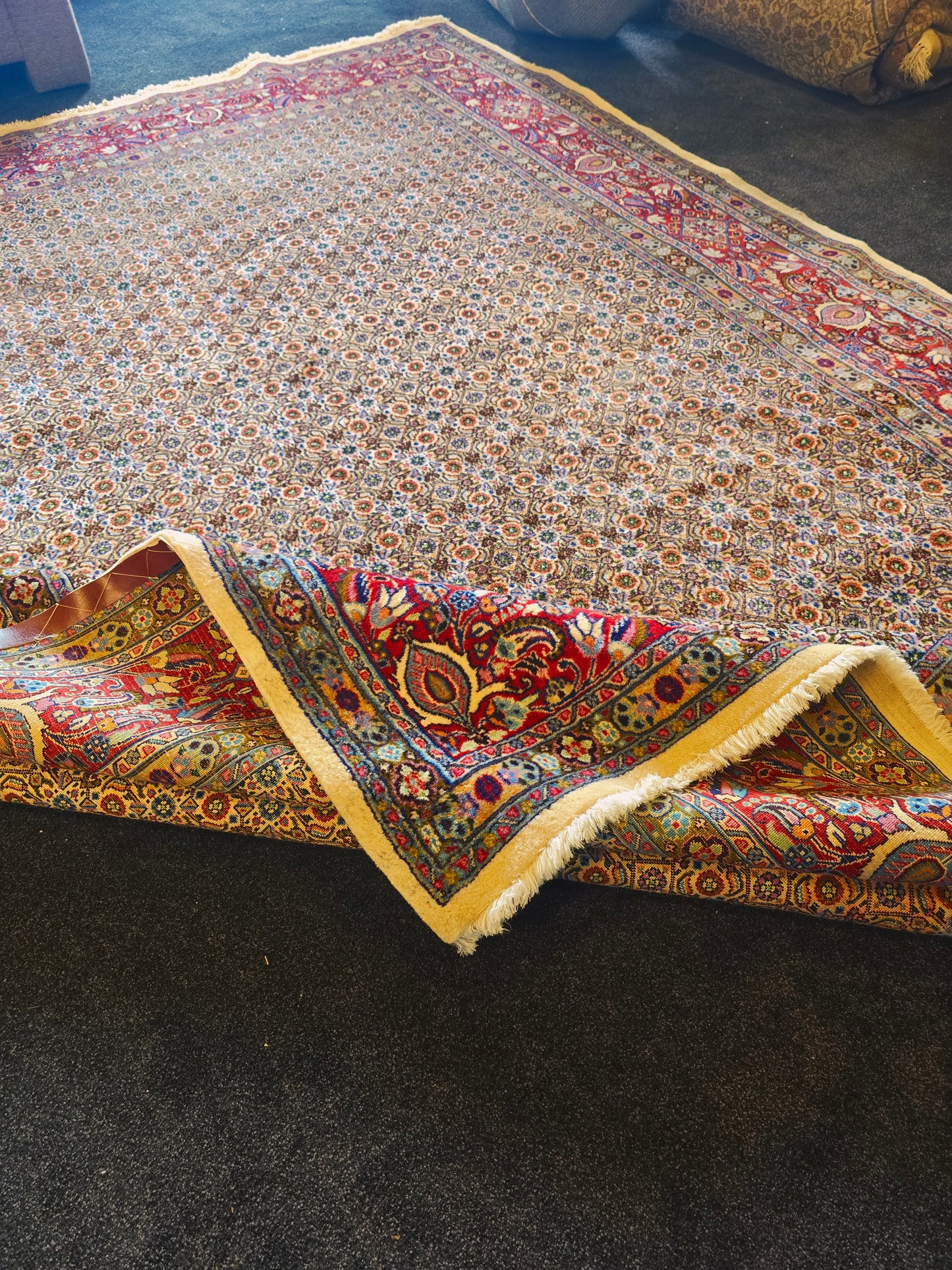 Groot Perzisch Tapijt Moud 350x250 handgeknoopt wollen vloerkleed