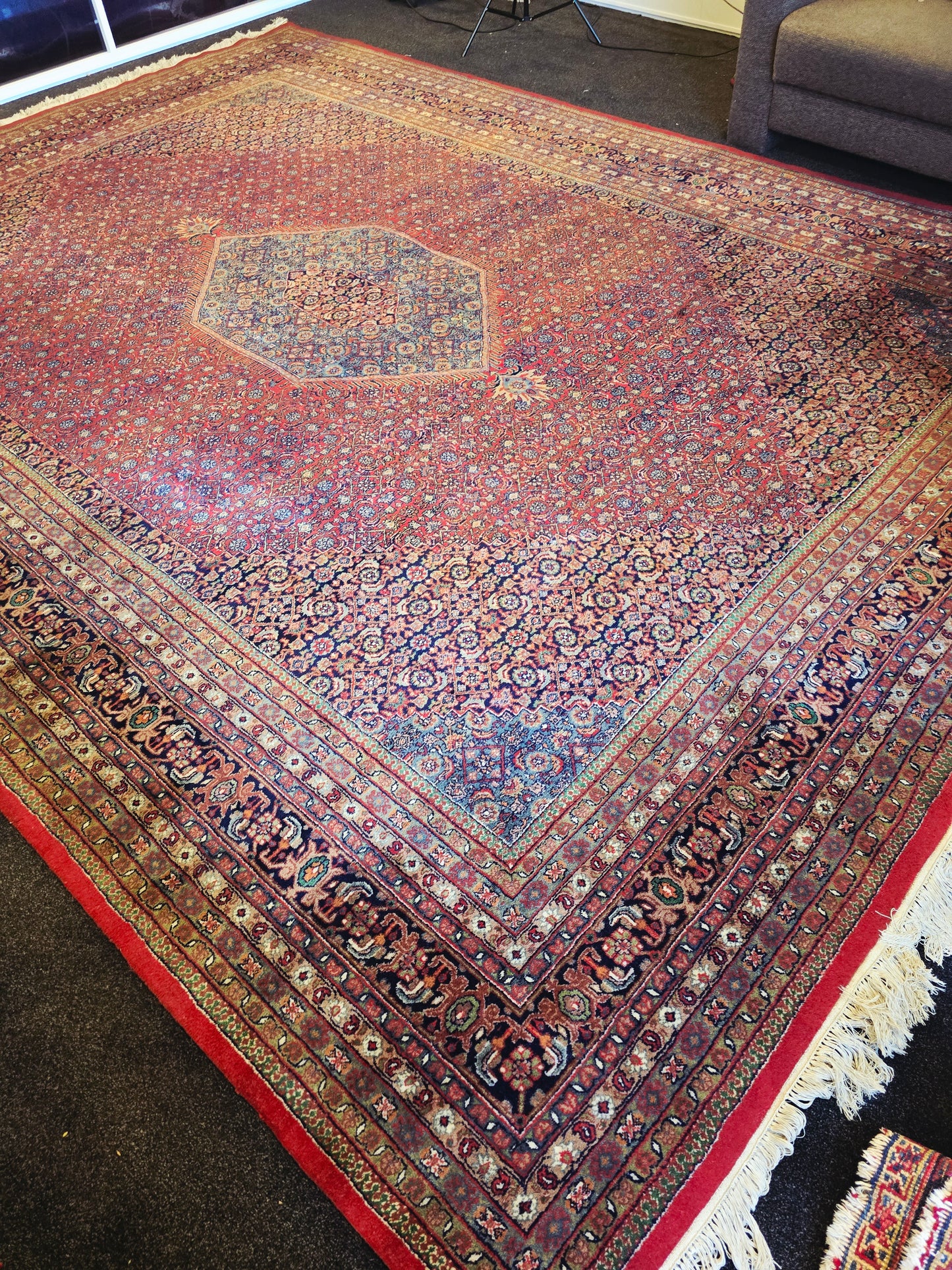 Groot Perzisch tapijt Bidjar 430x300 wollen vloerkleed
