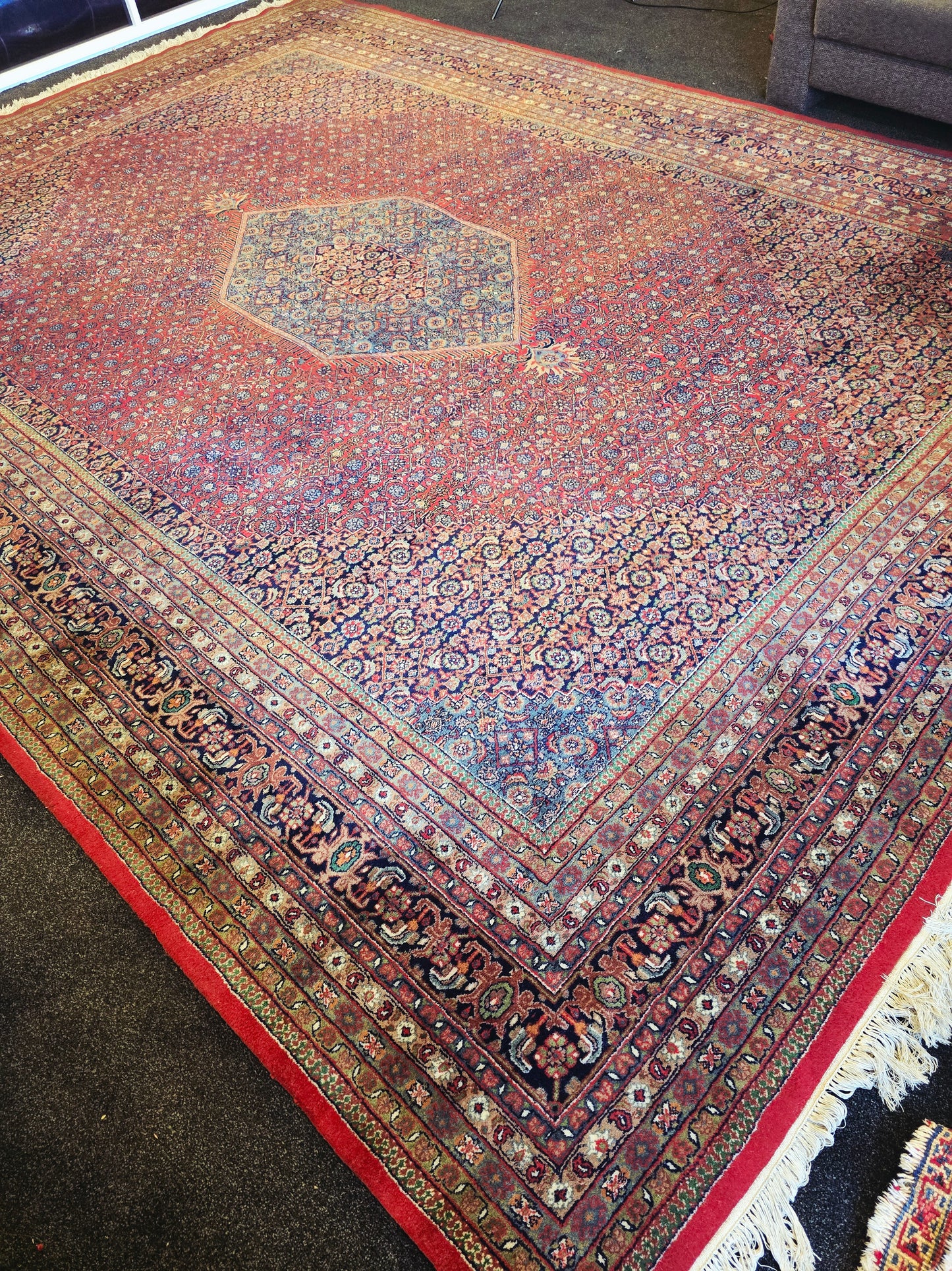 Groot Perzisch tapijt Bidjar 430x300 wollen vloerkleed