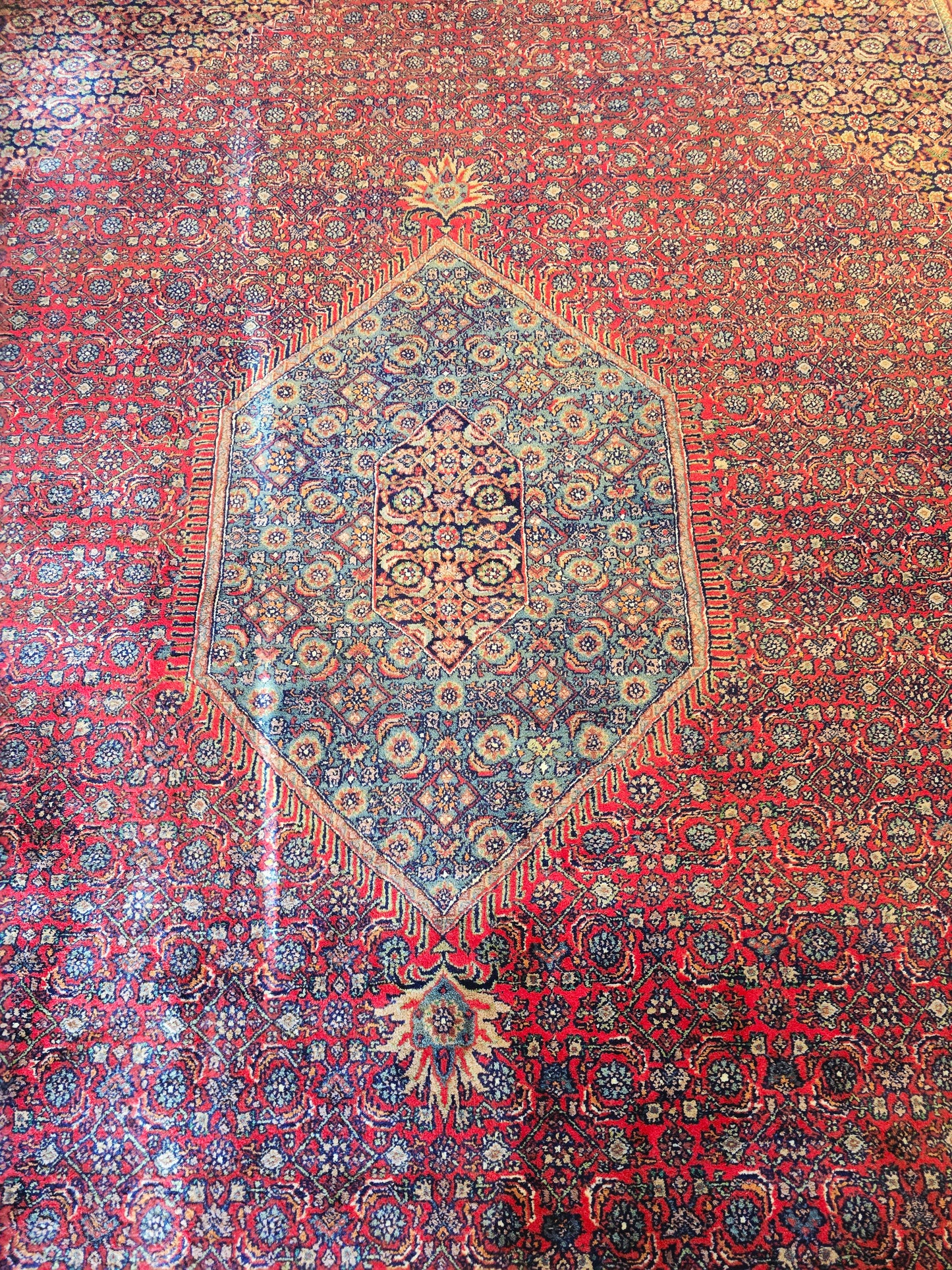 Groot Perzisch tapijt Bidjar 430x300 wollen vloerkleed