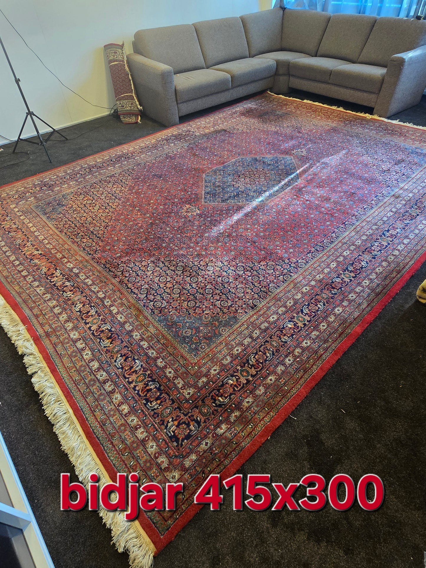 Groot Perzisch tapijt Bidjar 430x300 wollen vloerkleed