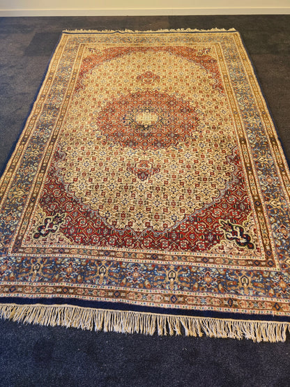 Perzisch tapijt Moud 296x190 handgeknoopt wollen vloerkleed