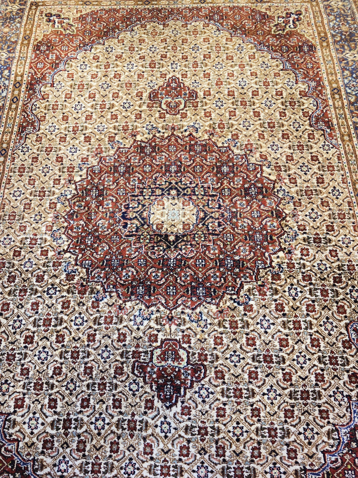 Perzisch tapijt Moud 296x190 handgeknoopt wollen vloerkleed