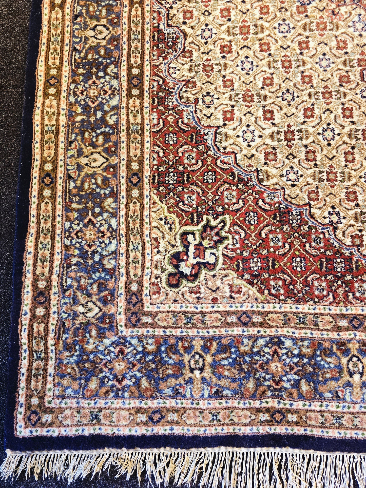 Perzisch tapijt Moud 296x190 handgeknoopt wollen vloerkleed