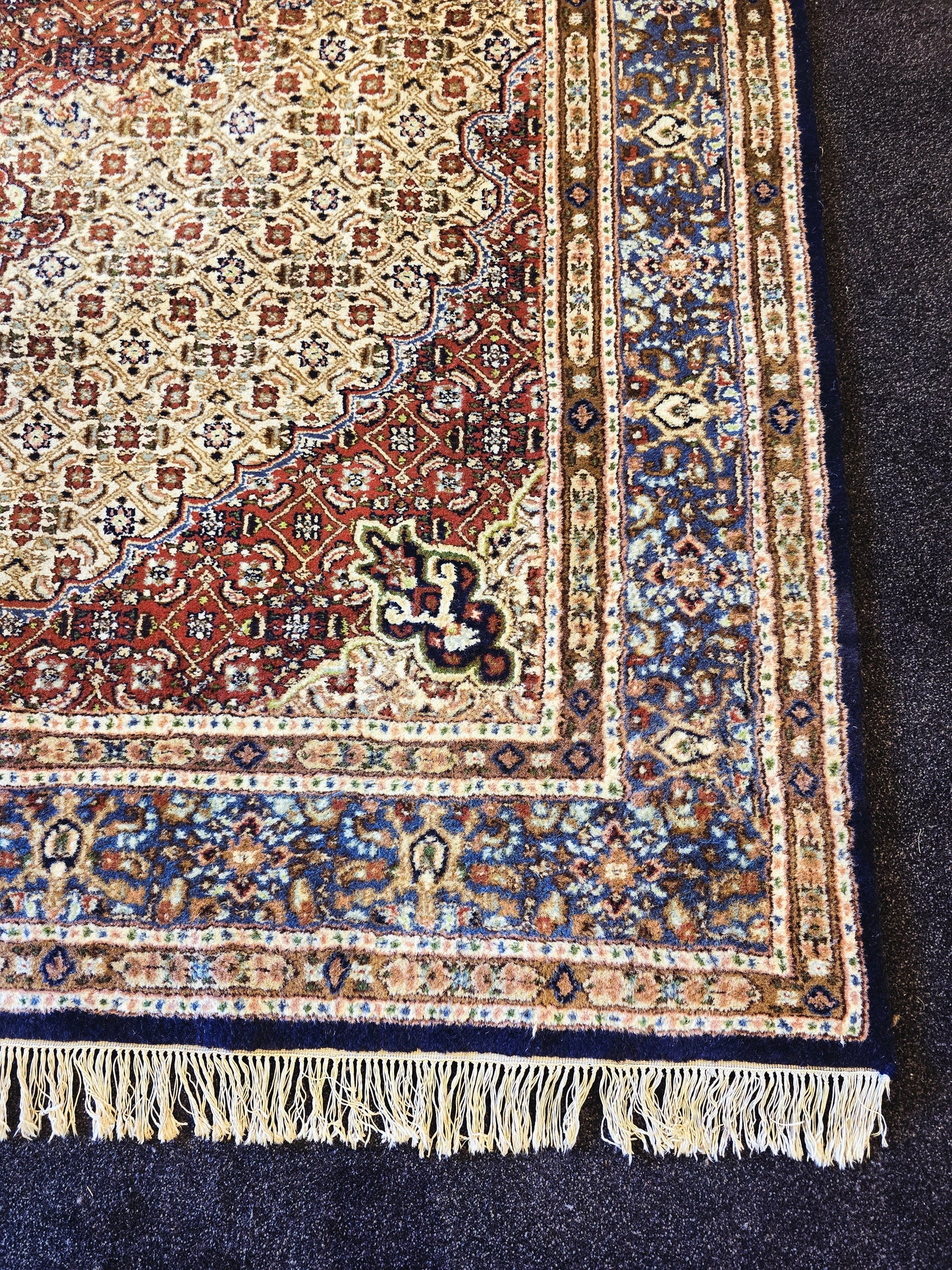 Perzisch tapijt Moud 296x190 handgeknoopt wollen vloerkleed