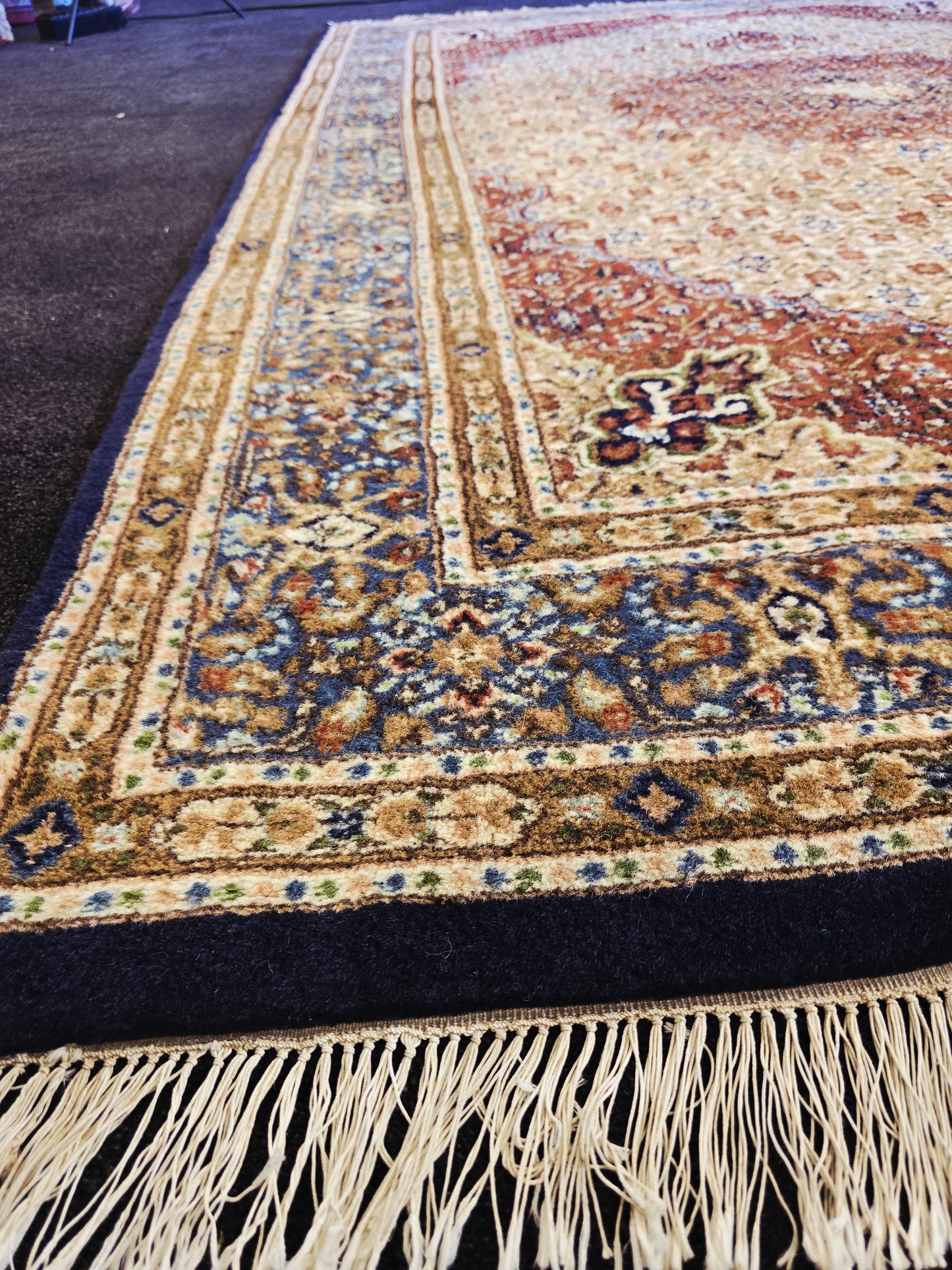 Perzisch tapijt Moud 296x190 handgeknoopt wollen vloerkleed