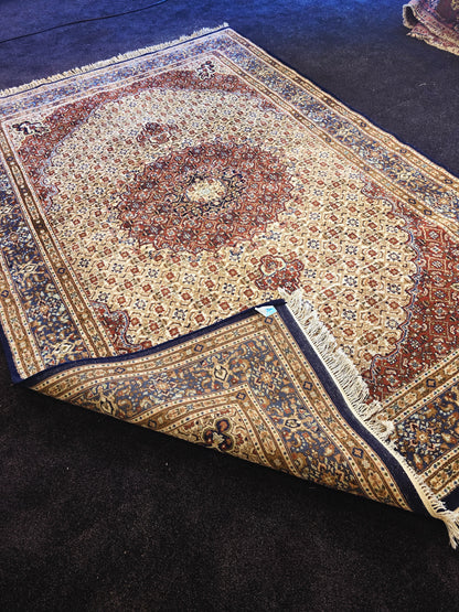 Perzisch tapijt Moud 296x190 handgeknoopt wollen vloerkleed