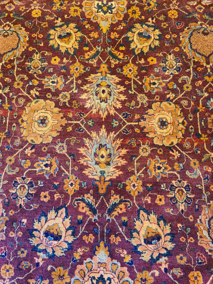 Groot perzisch Tapijt Tabriz 350x250 handgeknoot wollen vloerkleed