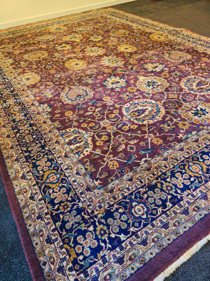 Groot perzisch Tapijt Tabriz 350x250 handgeknoot wollen vloerkleed