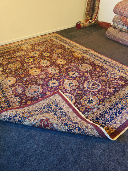 Groot perzisch Tapijt Tabriz 350x250 handgeknoot wollen vloerkleed