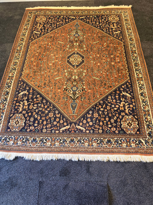 perzisch tapijt Abadeh 204x155 handgeknoopt wollen vloerkleed