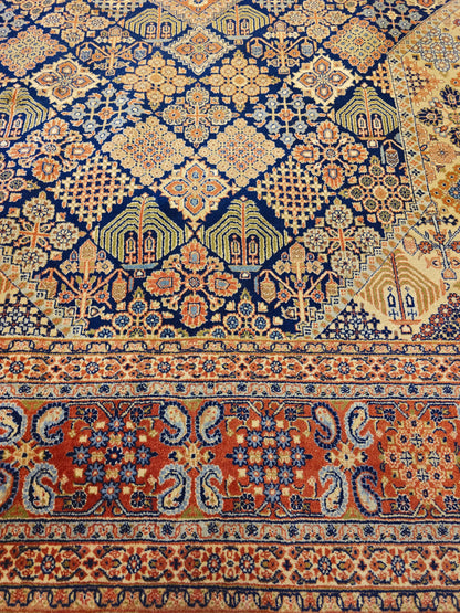 Perzisch tapijt Ispahan 310x200 handgeknoopt wollen vloerkleed