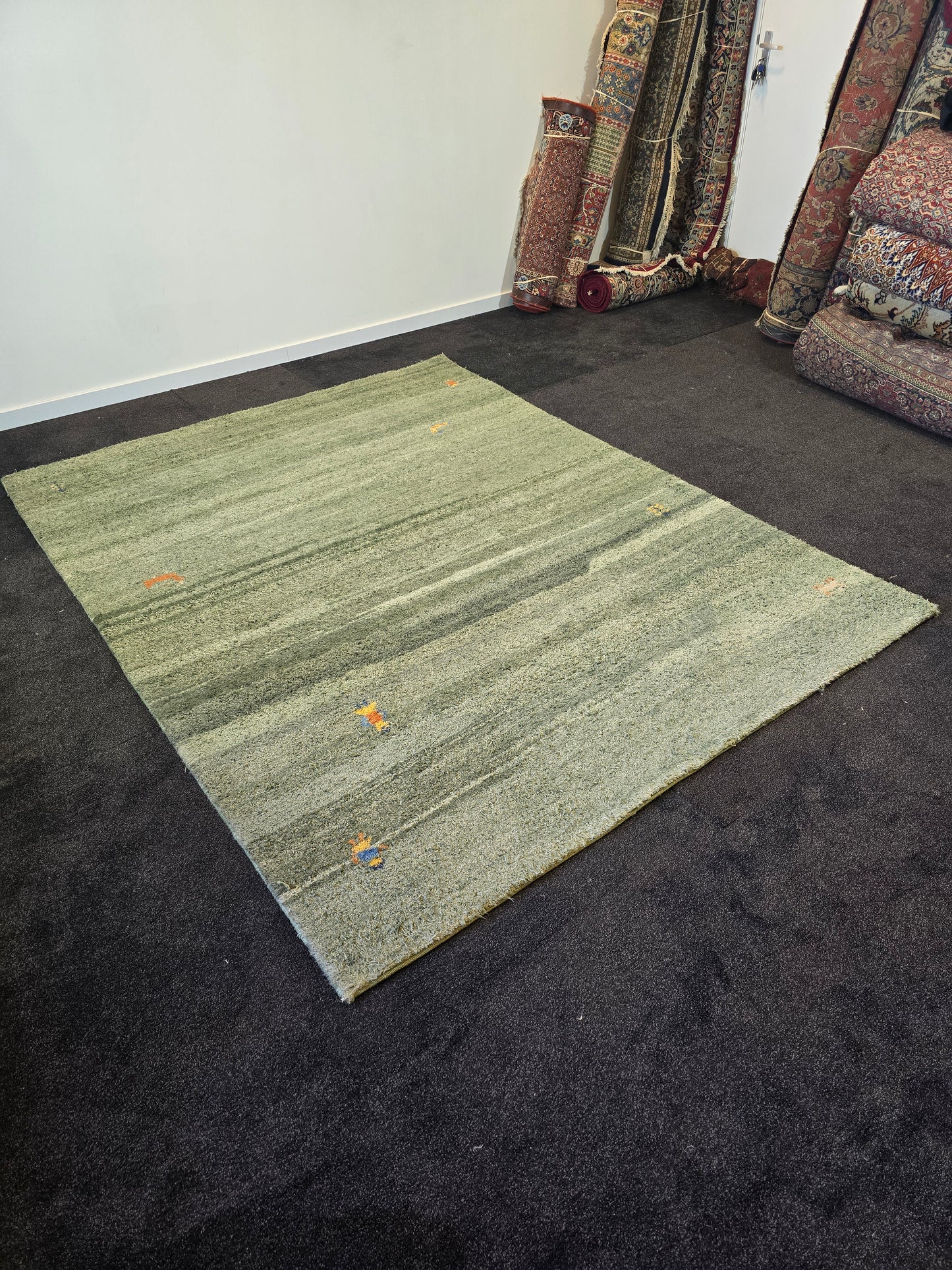 Perzische tapijt Gabbeh 240x190 handgeknoopt wollen vloerkleed