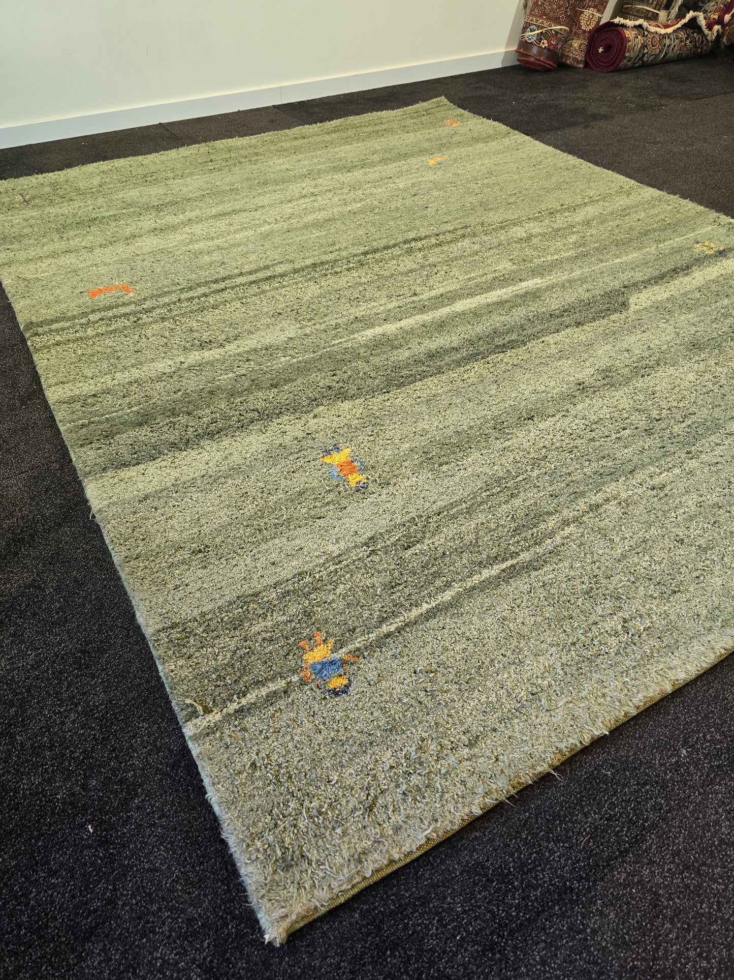 Perzische tapijt Gabbeh 240x190 handgeknoopt wollen vloerkleed