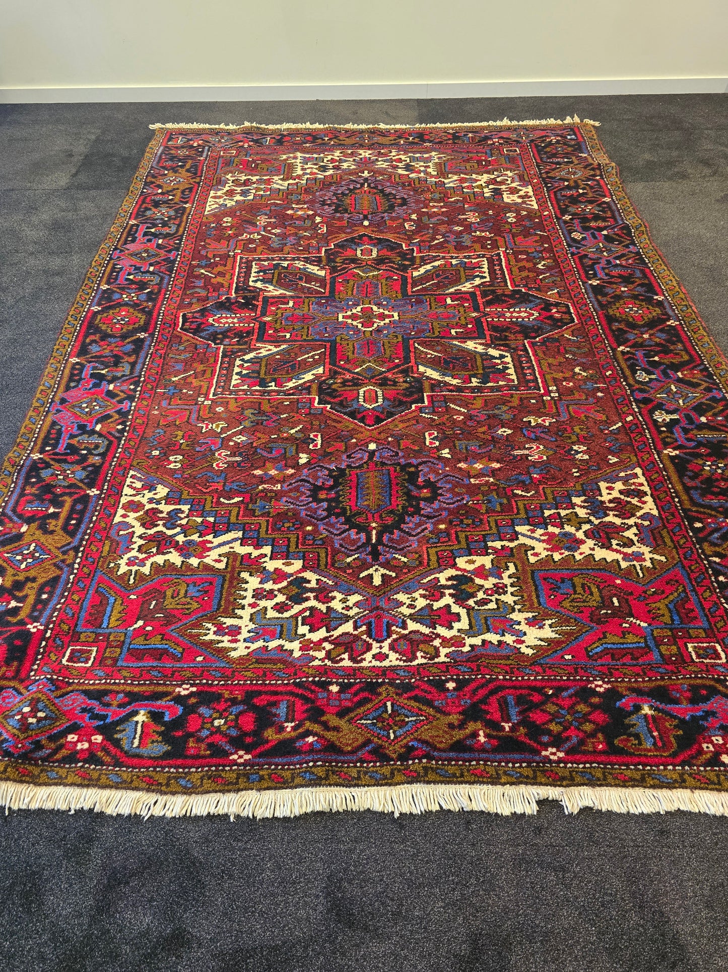 Perzisch Tapijt Heriz 300x210 wollen vloerkleed Handgeknoopt
