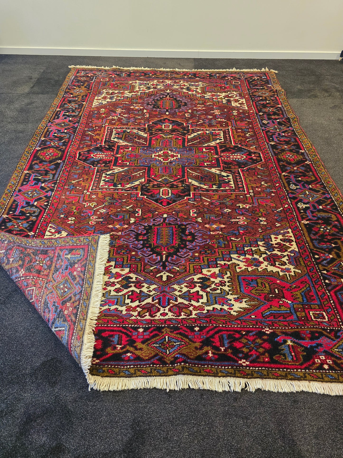 Perzisch Tapijt Heriz 300x210 wollen vloerkleed Handgeknoopt