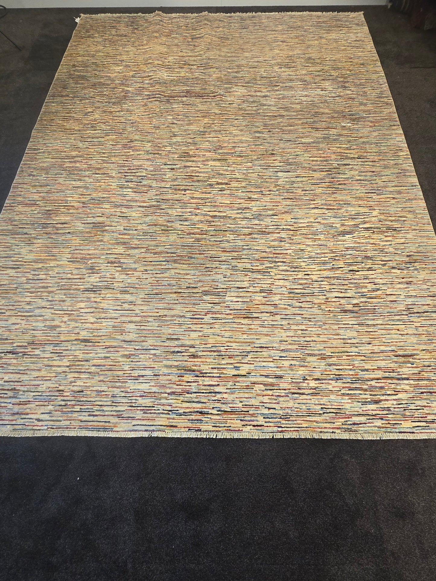 Groot Perzisch Tapijt Gabbeh Lines 335x250 wollen vloerkleed
